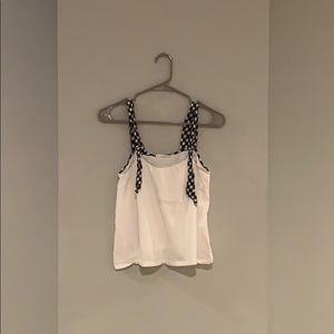 Tank top with gingham detail